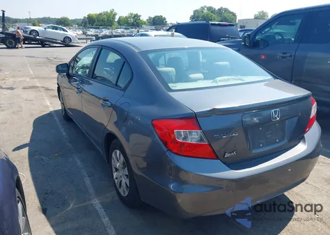 2012 Honda Civic Lx from USA, damaged, VIN 19XFB2F57CE048836